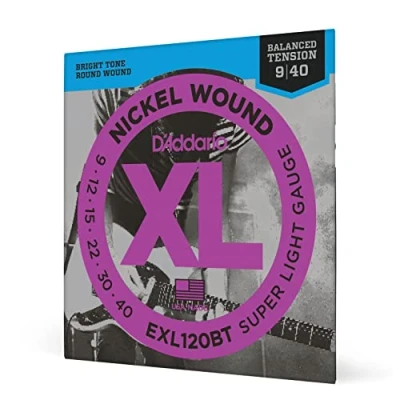 Afbeelding van D&#039;Addario EXL120BT 09 40 Balanced Tension nikkel omwonden Elektrische gitaarsnaren