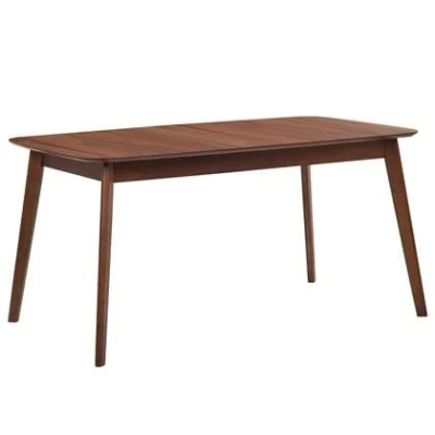 Afbeelding van Beliani MADOX Eettafel Donkere houtkleur 90 x 150 cm MDF