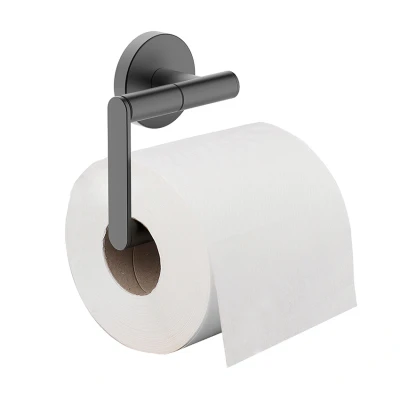 Afbeelding van Wiesbaden Alonzo toiletrolhouder zonder klep gunmetal