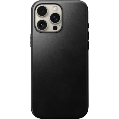 Afbeelding van Nomad Modern Leather Case iPhone 16 Pro Max Black Horween