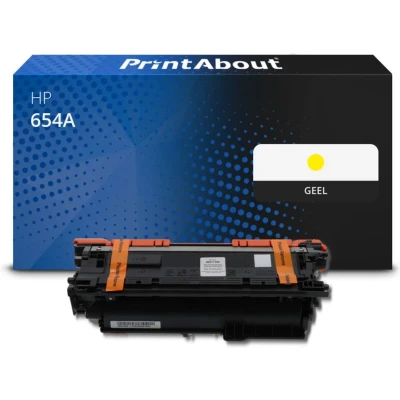 Afbeelding van Huismerk HP 654A (CF332A) Toner Geel