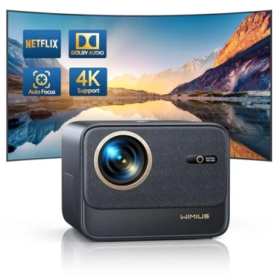 Afbeelding van 【Officiële Netflix &amp; Dolby Audio】 28.000 lumen autofocus / trapeziumcorrectie WiFi 6 Bluetooth projector Full HD 1080P projector, ondersteuning 4K 60Hz video voor thuisbioscoop