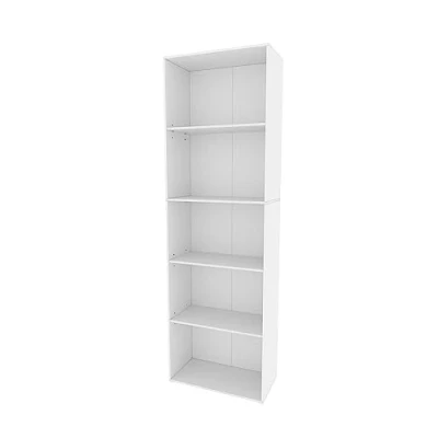 Afbeelding van Vicco Boekenkast Bob, Wit/Wit, 60 x 190 cm met 5 vakken