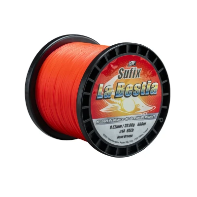 Afbeelding van Sufix La Bestia Orange Monofilament Lijn 0.62mm (600m) Nylon vislijn