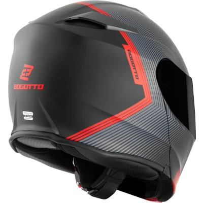 Afbeelding van Bogotto H271 Wayke Mat Zwart Oranje Systeemhelm Maat XS Helm