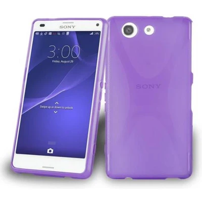 Afbeelding van Cadorabo Hoesje geschikt voor Sony Xperia Z4 MINI / Z3 PLUS COMPACT in LILA VIOLET Beschermhoes gemaakt van flexibel TPU silicone Case Cover