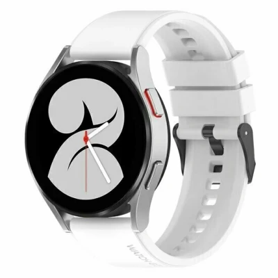 Afbeelding van Garmin Vivomove 3 / HR Luxe Sport Style Trend Siliconen gesp bandje Wit