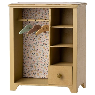 Afbeelding van Maileg poppenkledingkast yellow 33 cm