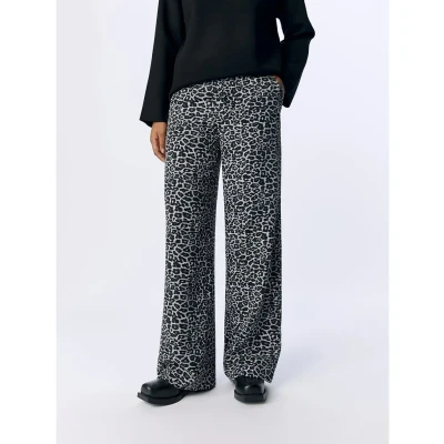 Afbeelding van OBJECT Broek Alba Lisa Grijs dessin 40