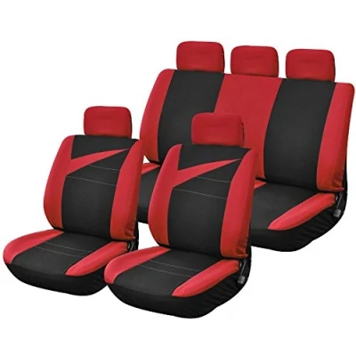 Afbeelding van Peraline Bolt 1702 universele autostoelhoezen, zwart/rood