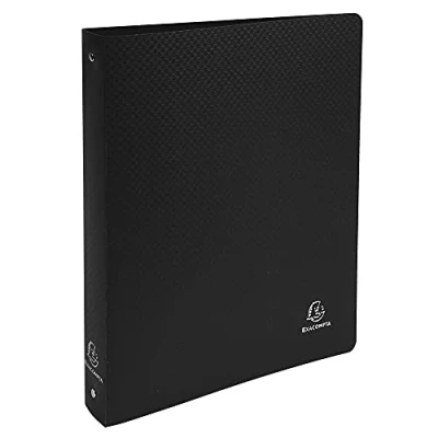 Image de Exacompta Classeur Pp Rigide 4 Anneaux D30 A4 Noir