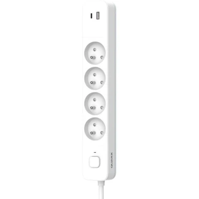 Afbeelding van Stekkerdoos QUARX 6 stopcontacten Met 3 USB poorten, 1,5m kabel