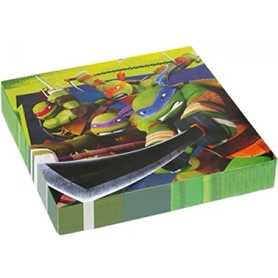 Afbeelding van Amscan Teenage Mutant Ninja Turtles papieren servetten, 552467