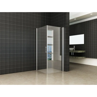 Afbeelding van Wiesbaden Uni douchecabine met 2 draaideuren 90x90 cm chroom helder glas 8mm NANO