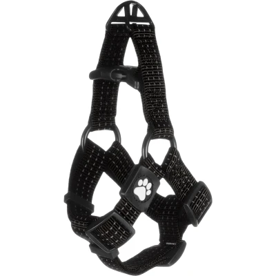 Afbeelding van Flamingo Zorba Step&amp;go Harnas Honden Zwart S 40 45cm 25mm 1st 134061