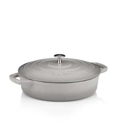 Afbeelding van Braadpan, Gietijzer, Laag, Grijs, 28 cm Kela Calido