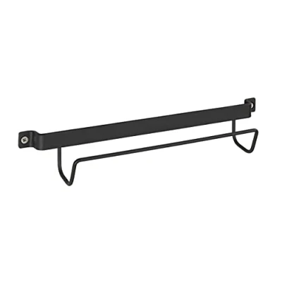 Afbeelding van WENKO Ladderhouder, wandbevestiging voor ladders, gelakt metaal, 33,5 x 6,5 7 cm, zwart
