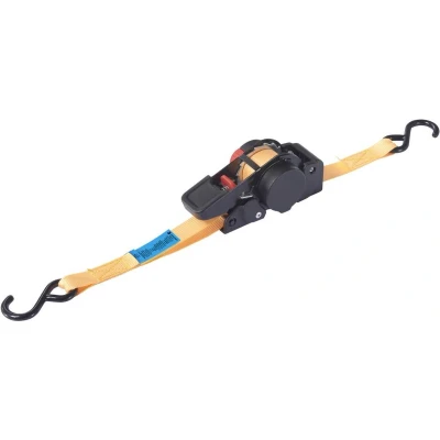 Afbeelding van TOOLCRAFT TO 8689776 Zelfoprollende spanband Trekkracht (lc) vastbinden (enkel/direct): 100 daN (l x b) 2 m 18 mm Klemslot EN 12195