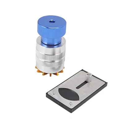 Afbeelding van Gereedschap voor het openen van horlogemakers, verstelbare batterijverwijderingsgereedschap, behuizingsopener (blauw)
