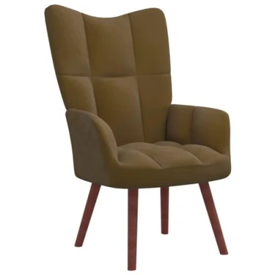 Afbeelding van vidaXL Relaxstoel fluweel bruin