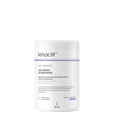 Afbeelding van Kin Cosmetics Kinactif No.5 Anti Brass Blonde Masker 900ml Voor Blond Haar