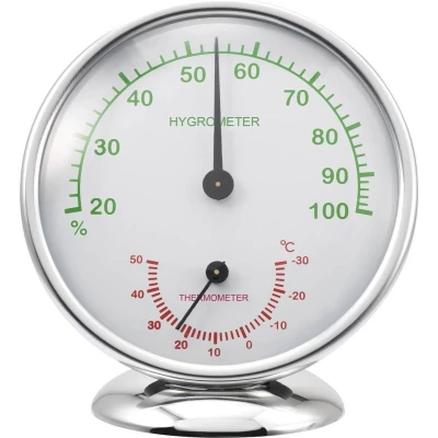 Afbeelding van Renkforce 6510 Alu Thermo en hygrometer Aluminium