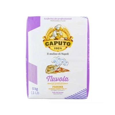 Image de Farina Molino Caputo Nuvola Super pizza Napoli Farine à pour pâte légère 5 kg 100 % naturelle + Italian Gourmet Polpa 400 g