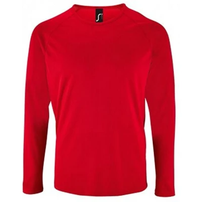 Afbeelding van SOLS Herren Kleding Sportkleding Tops lange mouw Rood S