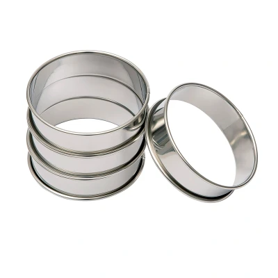 Afbeelding van BrandNewCake Flan/Cake Ringen RVS Ø8cm Set/4