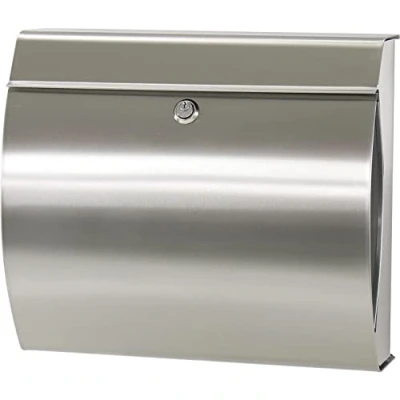 Afbeelding van Burg Wächter 32500 VERONA 3844 ES Brievenbus RVS Zilver Sleutelslot