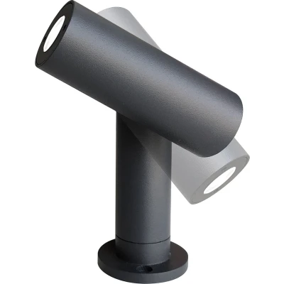 Afbeelding van Lucande LED buitenlamp 1licht drukgegoten aluminium H: 14 cm donkergrijs Inclusief lichtbron
