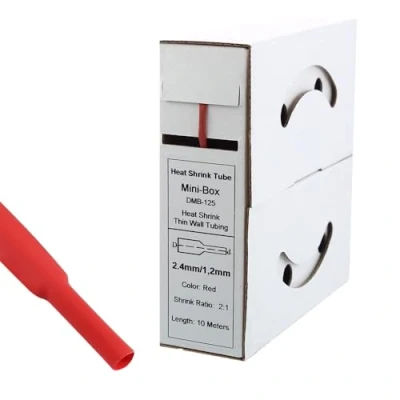 Afbeelding van Offgridtec Krimpkous 10 meter 2,4 mm &gt; 1,2 rood
