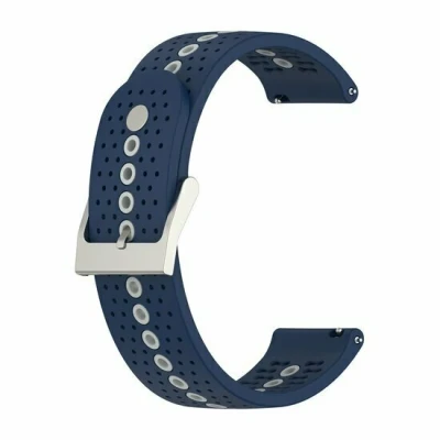 Afbeelding van Garmin Vivomove 3 / HR Luxe Sport Style Trend Dot Pattern bandje Donkerblauw