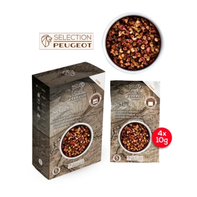 Afbeelding van Peugeot Doos Met 4 Zakjes Sichuan Rode Peper 40g (4*10g)