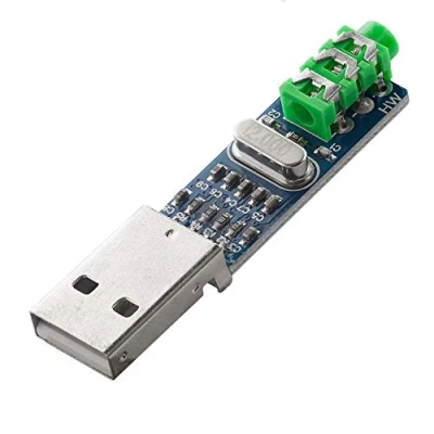 Afbeelding van AZDelivery Mini PCM2704 USB Sound Card DAC Decoder Board DV 5V compatibel met Raspberry Pi Inclusief E Book! 1