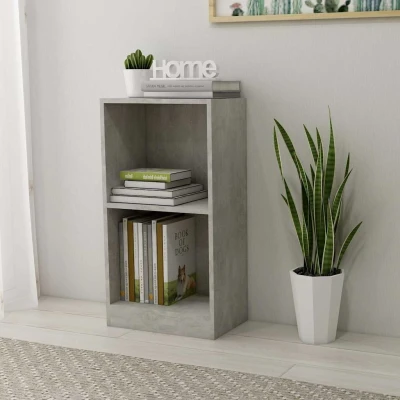 Afbeelding van Boekenkast 40x24x75 cm bewerkt hout betongrijs