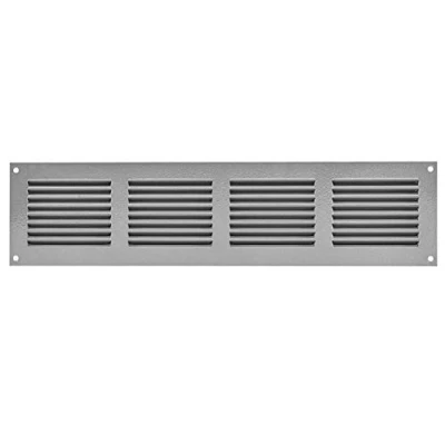 Afbeelding van Metalen rooster 400x100mm grijs MR40150