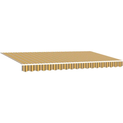 Afbeelding van vidaXL luifel vervangstof voor 4x2 m frame multicolor streep