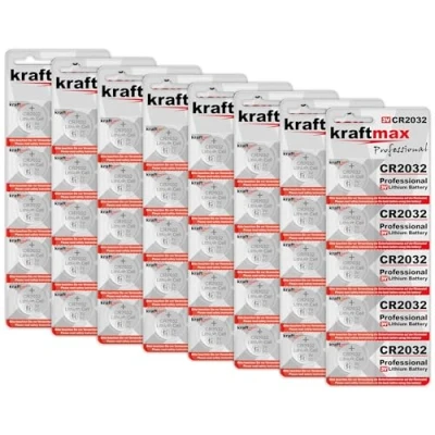 Afbeelding van kraftmax 10 stuks CR2032 krachtige lithiumbatterijen/3 V voor professionele toepassingen