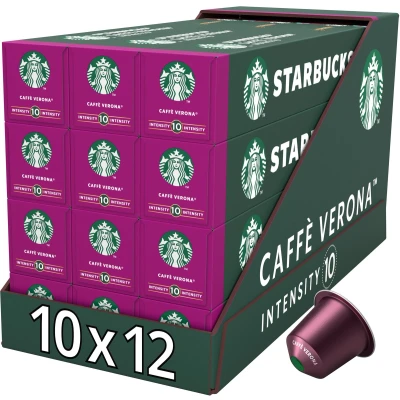 Afbeelding van Starbucks by Nespresso Caffe Verona Dark Roast capsules 120 koffiecups
