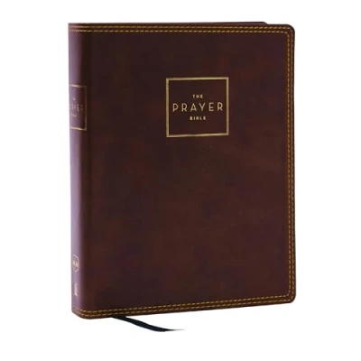 Afbeelding van The Prayer Bible: Pray God’s Word Cover to (NKJV, Brown Leathersoft, Red Letter, Comfort Print)
