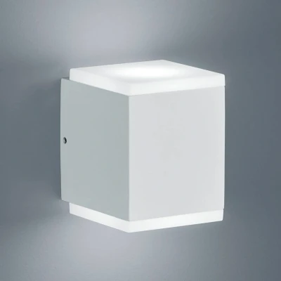 Afbeelding van Helestra Kibo LED buitenwandlamp, mat wit