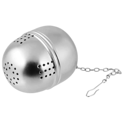 Image de Fackelmann 49128 boule à thé avec chaîne acier inoxydable argent 45 x 55 cm