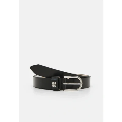 Afbeelding van HUGO Leren Riem Zoey Sz25 Belt W80 Black Zwart