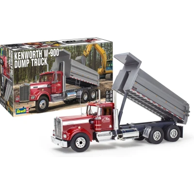 Afbeelding van Revell 12628 Kenworth W 900 Dump Truck Vrachtwagen (bouwpakket) 1:25