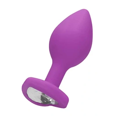 Afbeelding van Shots Ouch! Butt Plug met Diamanten Hart purple
