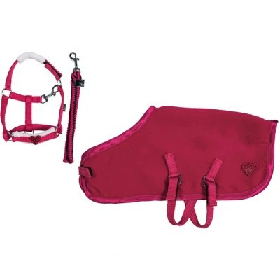 Afbeelding van HKM Starterset Cuddle Pony maat One size red