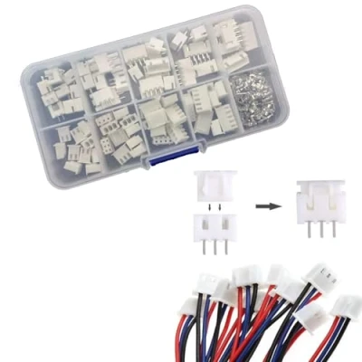 Afbeelding van JST XH 230 stuks 2,54 mm pitch vrouwelijke pin header, adapterkabel mannelijke en (2/3/4/5/6 polig)