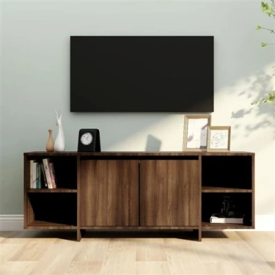 Afbeelding van vidaXL Tv meubel 130x35x50 cm spaanplaat bruineikenkleurig