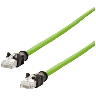 Afbeelding van Metz Connect 142M2X55010 RJ45 Netwerkkabel, patchkabel CAT 6A S/FTP 1.00 m Groen PUR mantel, Zuurbestendig, Ozonbestendig, UV bestendig, Geschikt voor